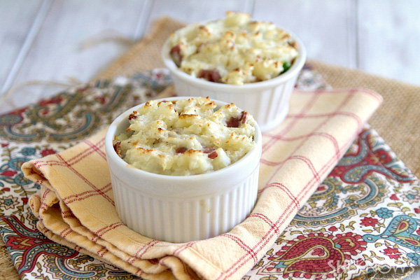 Leftover turkey shepherd's pie