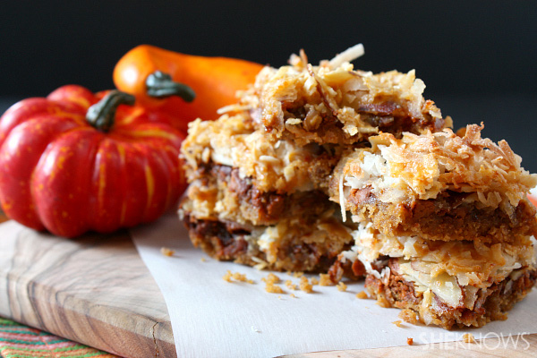 Pumpkin 7-layer bars
