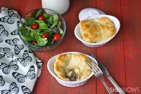 Sunday dinner: Chicken and mushroom pies