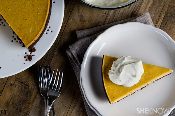 Gluten-free pumpkin cheesecake