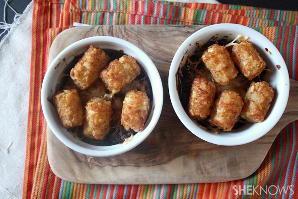 Sloppy Joe tater tot casserole