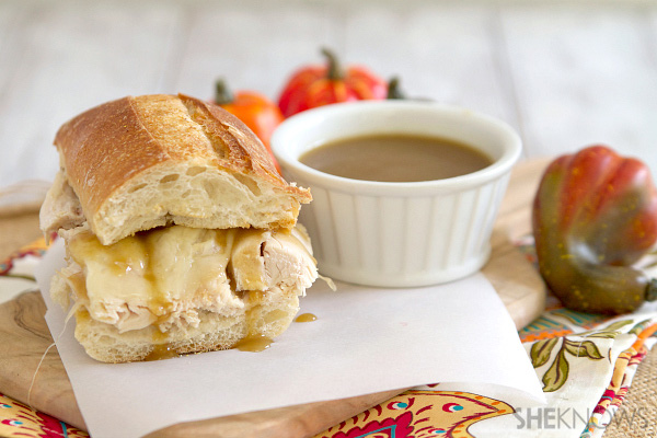 Turkey dip sandwich
