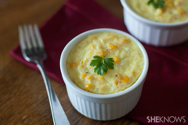 Mini corn puddings
