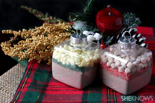 Hot cocoa mix ornaments