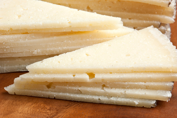 White salty cheese