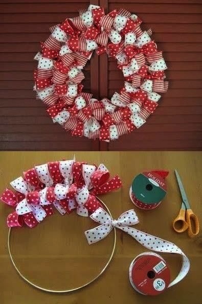 DIY ribbon wreath