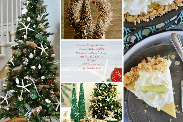 Beach soiree Christmas theme
