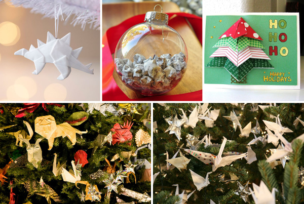 Origami intricacy Christmas theme