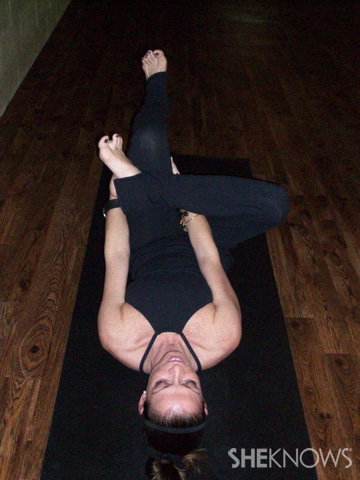 Modified pigeon pose