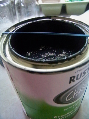 Rubber band on paint can