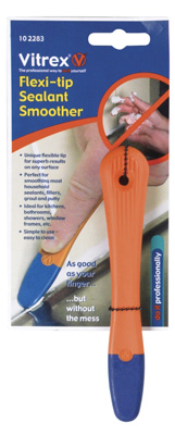 Rubber caulking smoother