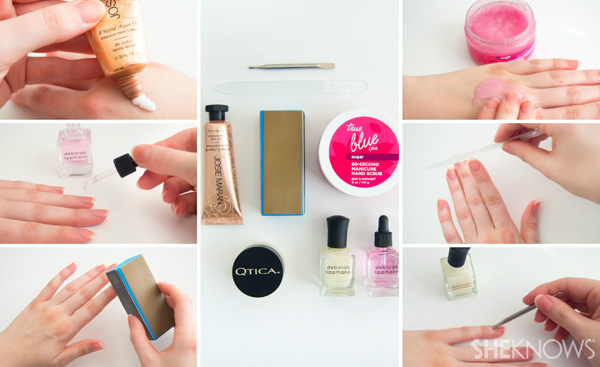 5-step natural nail manicure