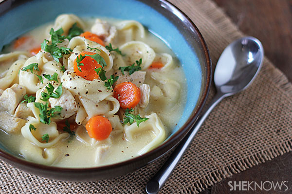 Chicken and cheese tortellini soup | Sheknows.com - final product