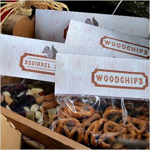 Woodland Party Woodchips Squirrel Bag Toppers Squirrel snack bags | Sheknows.com