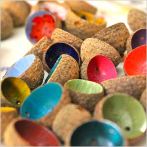 Painted acorn cap craft | Sheknows.com