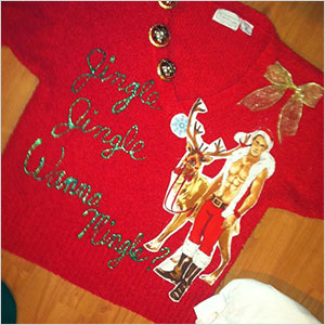 We love this playful (and slightly naughty) Christmas sweater from