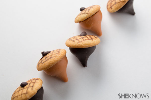 Chocolate and pumpkin spice acorns | SheKnows.com - final product
