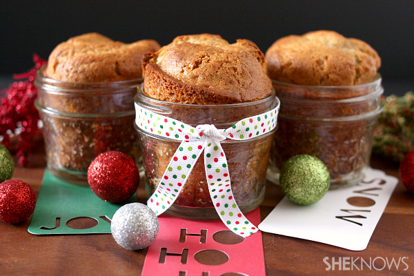 Banana bread in a jar
