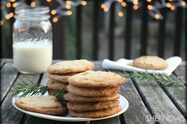 Brown sugar ginger rosemary crisps