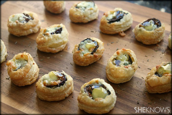 Fig and gorgonzola puff pastry bite recipe