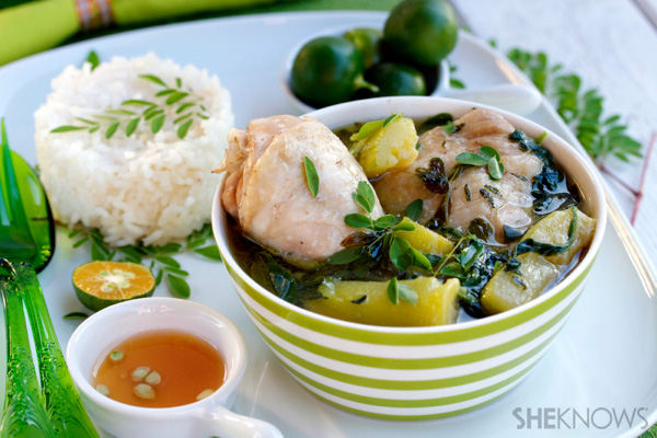 Ginger and chicken soup