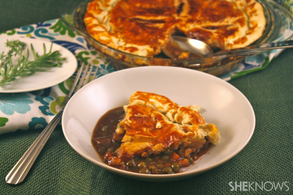 Sunday dinner: Steak and ale pie with blue cheese crust
