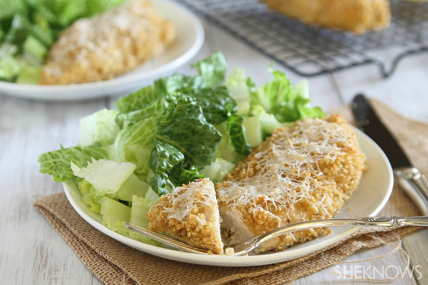 Quinoa crusted chicken