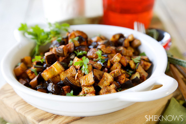 Spiced paprika eggplant
