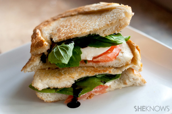 Easy caprese melts