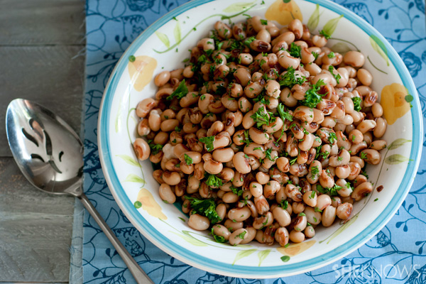 Southern style black eyed peas