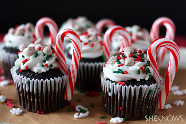 Hot chocolate cupcakes