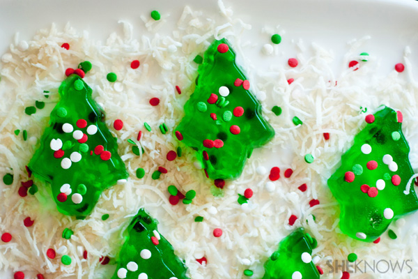 Christmas tree jell-o shots
