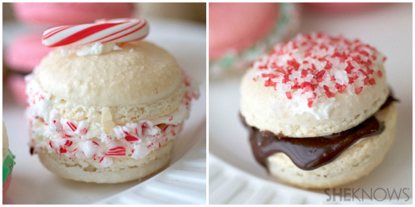Christmas macarons 3 ways