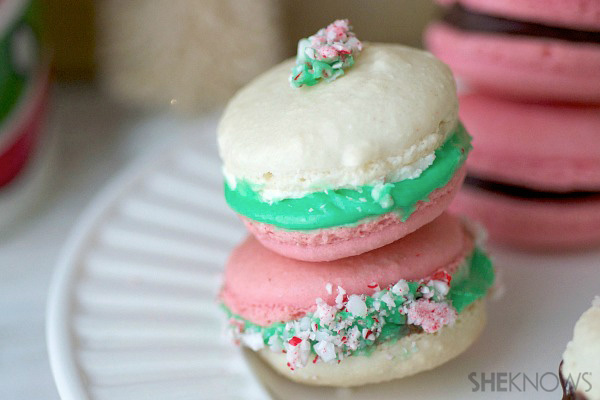 Christmas macarons 3 ways