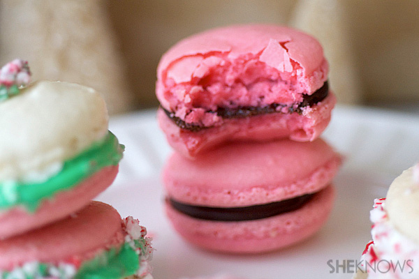 Christmas macarons 3 ways