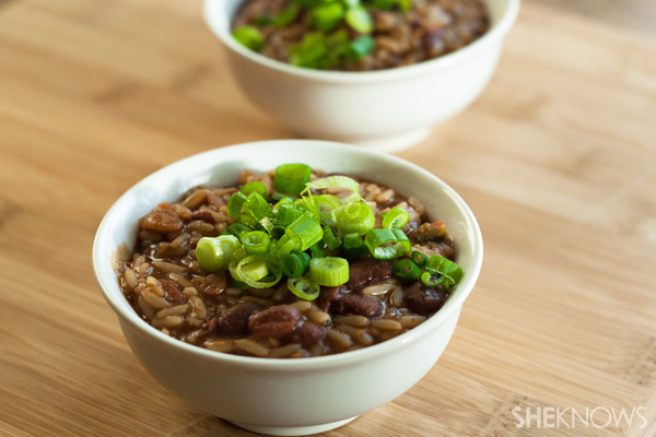 Spicy red beans & rice