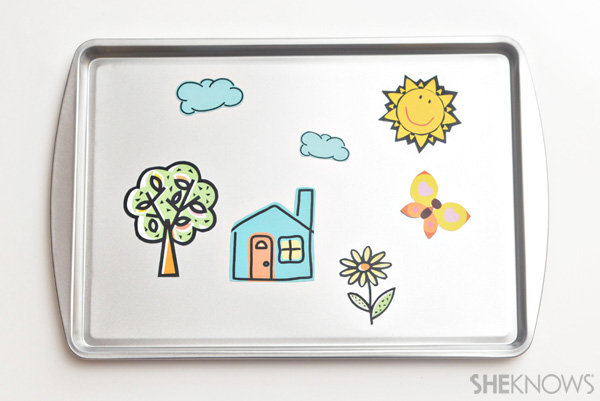 DIY magnet board craft