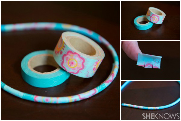 Washi tape headband