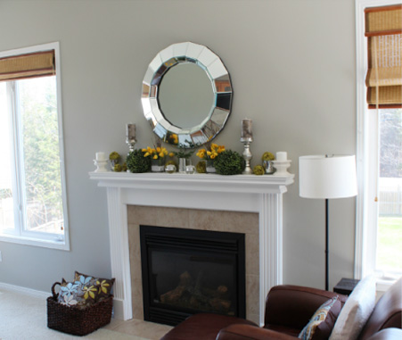 Elegant mantel