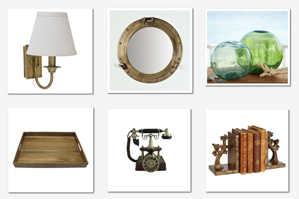 Nautical mantel collage
