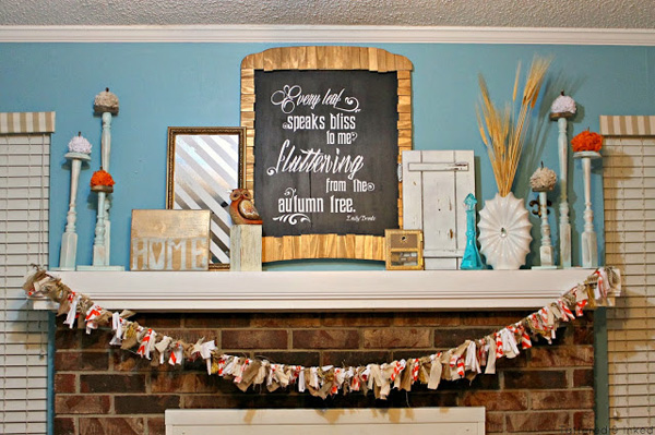 Playful mantel