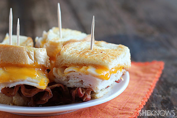 Turkey-bacon grilled cheese sandwich