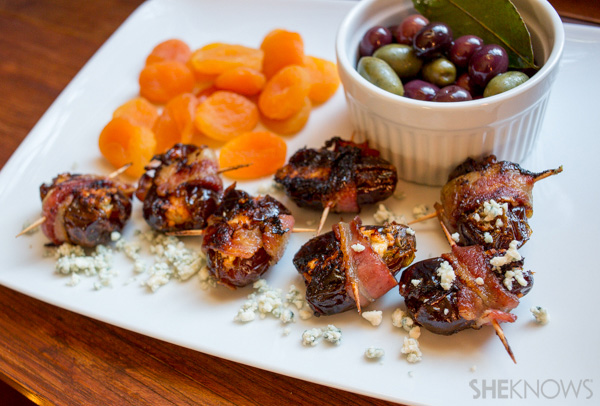 Bacon-wrapped stuffed dates