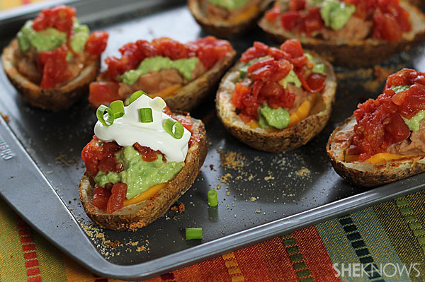 Potato-skin nachos