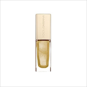 Gold nail polish