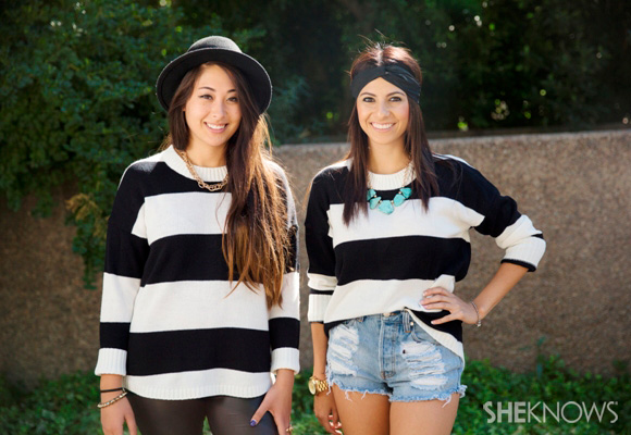 Fashion face-off: Two ways to style a striped sweater