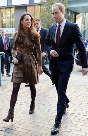 Kate Middleton's brown booties
