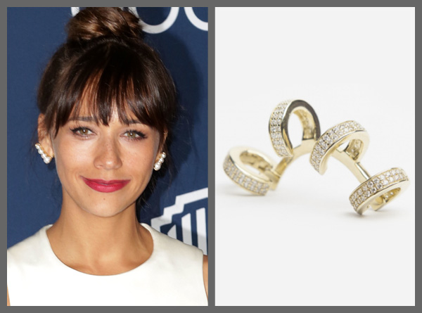 Rashida Jones wearing an ear cuff
