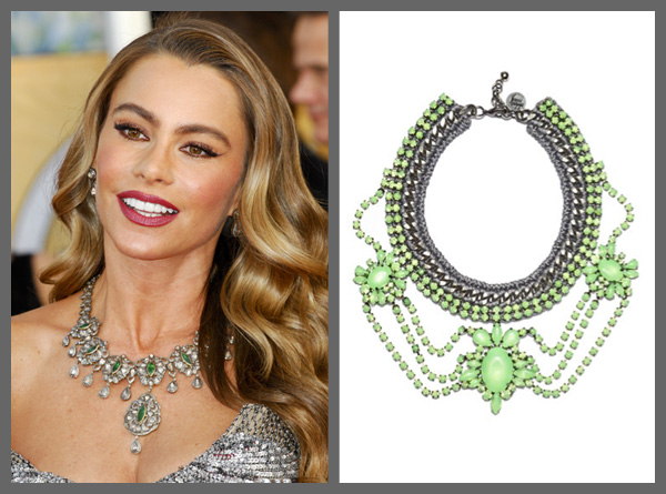 Sofia Vergara wearing a statement necklace