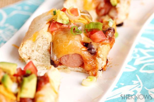 Mini chili cheese dog recipe